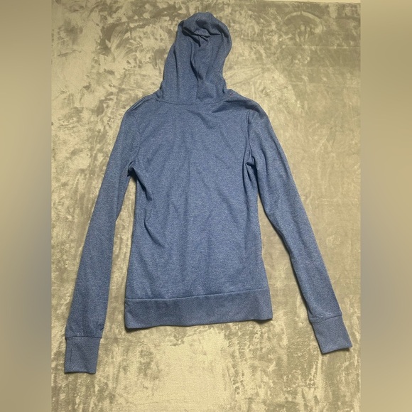 University of Kansas KU Half Zip Hoodie Women’s Small Blue Pocket Hooded NWT - Picture 2 of 11
